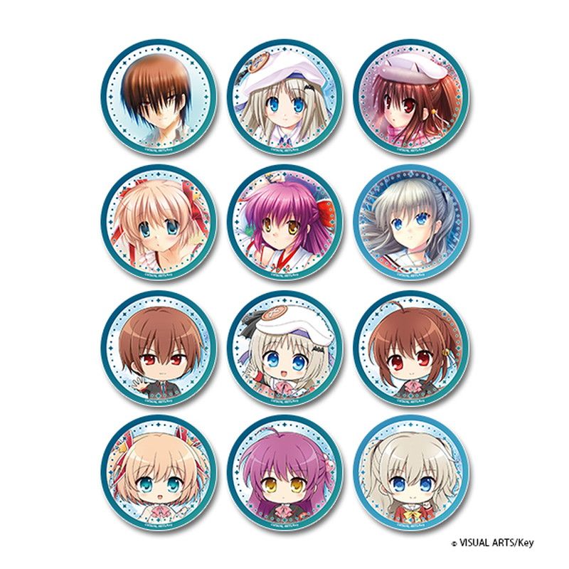 Key world festival【リトルバスターズ！/Charlotte】トレーディング缶バッジ(PCS)