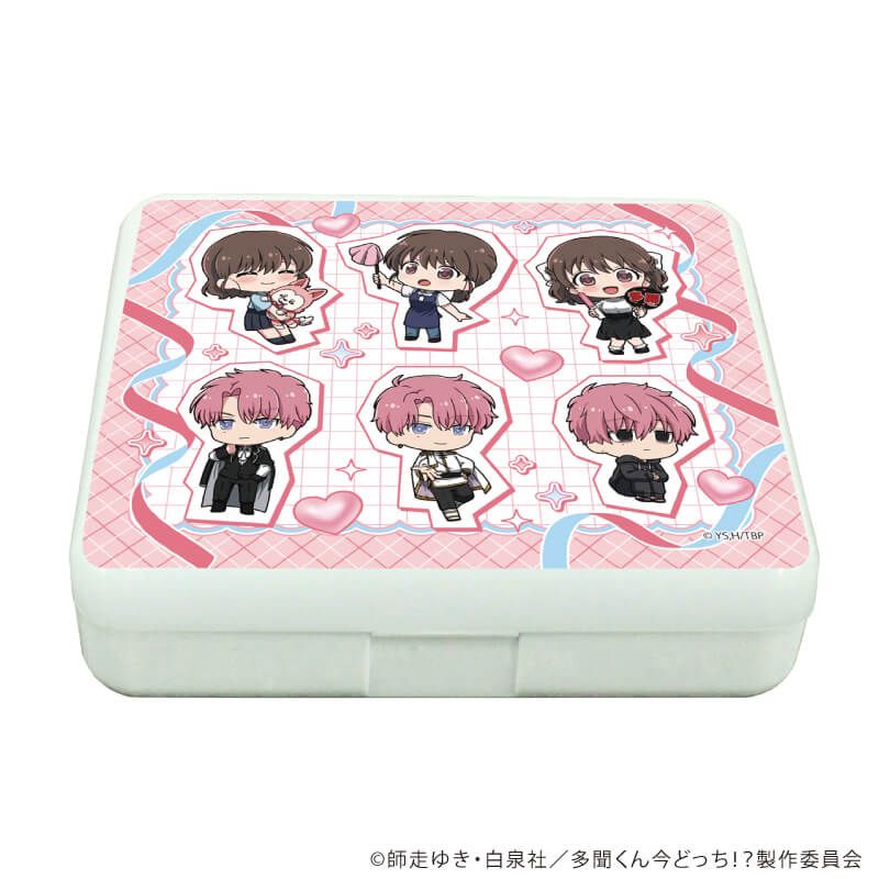 小物ケース「多聞くん今どっち！？」02/集合デザイン(ミニキャライラスト)