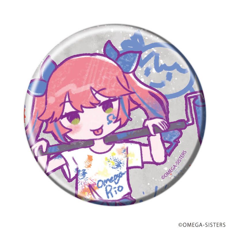 缶バッジ「おめがシスターズ」04/ブラインド(4種)(グラフアート