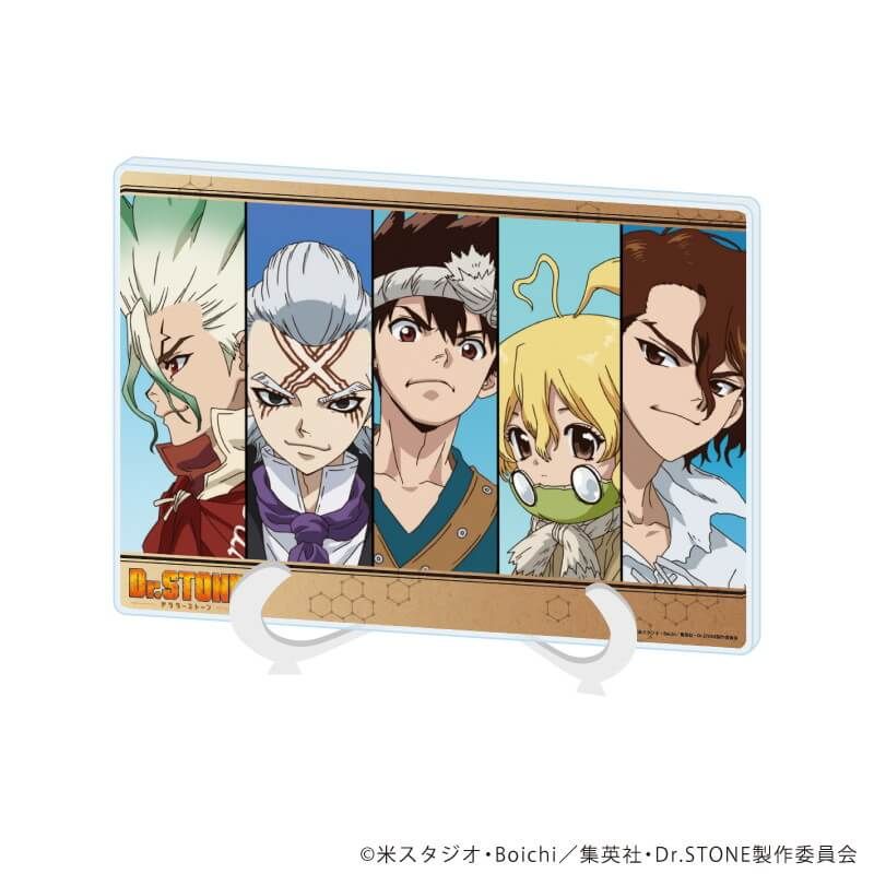 アクリルアートボード(A5サイズ)「Dr.STONE」18/集合A(場面写イラスト)