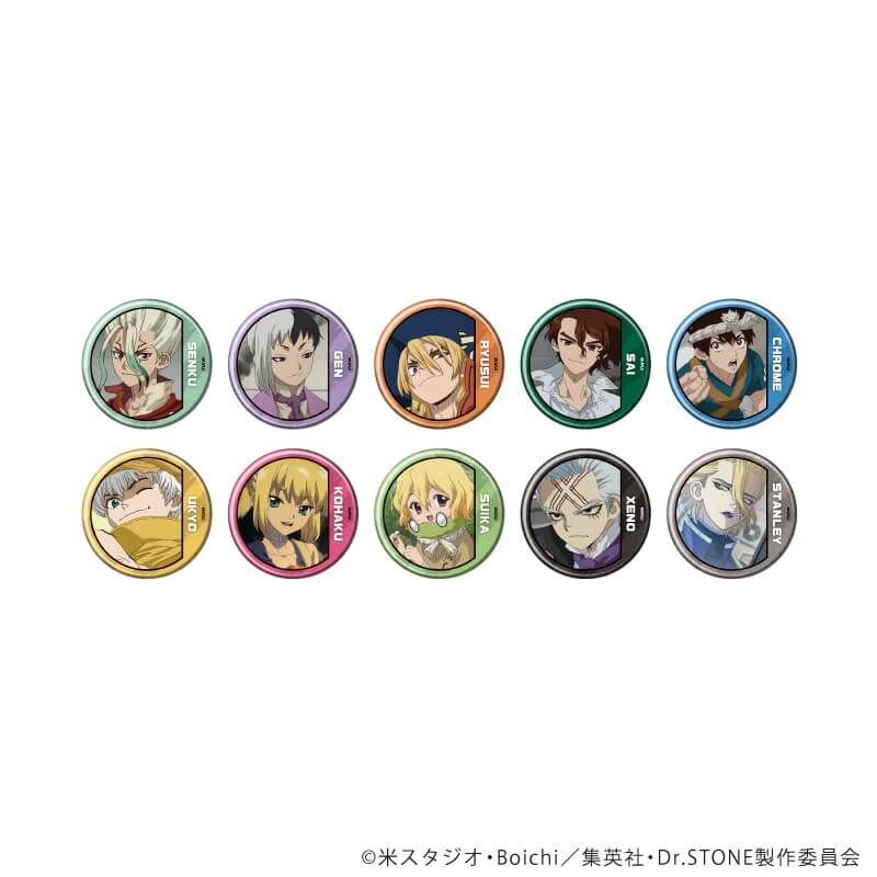 缶バッジ「Dr.STONE」43/コンプリートセット(全10種)(場面写イラスト)