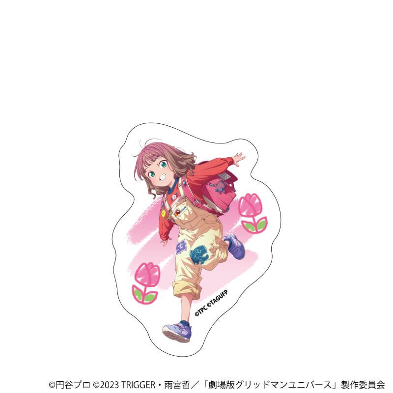 ダイカットステッカー「グリッドマンユニバース」25/南夢芽 たいむすりっぷver.(描き下ろしイラスト)