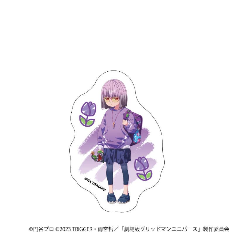 ダイカットステッカー「グリッドマンユニバース」24/新条アカネ たいむすりっぷver.(描き下ろしイラスト)