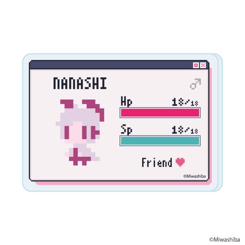 アクリルプレートバッジ「1bitHeart」01/コンプリートセット(全9種)(公式イラスト)