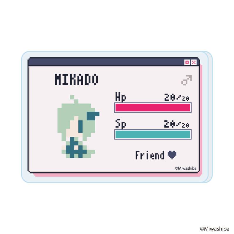 アクリルプレートバッジ「1bitHeart」01/ブラインド(9種)(公式イラスト)