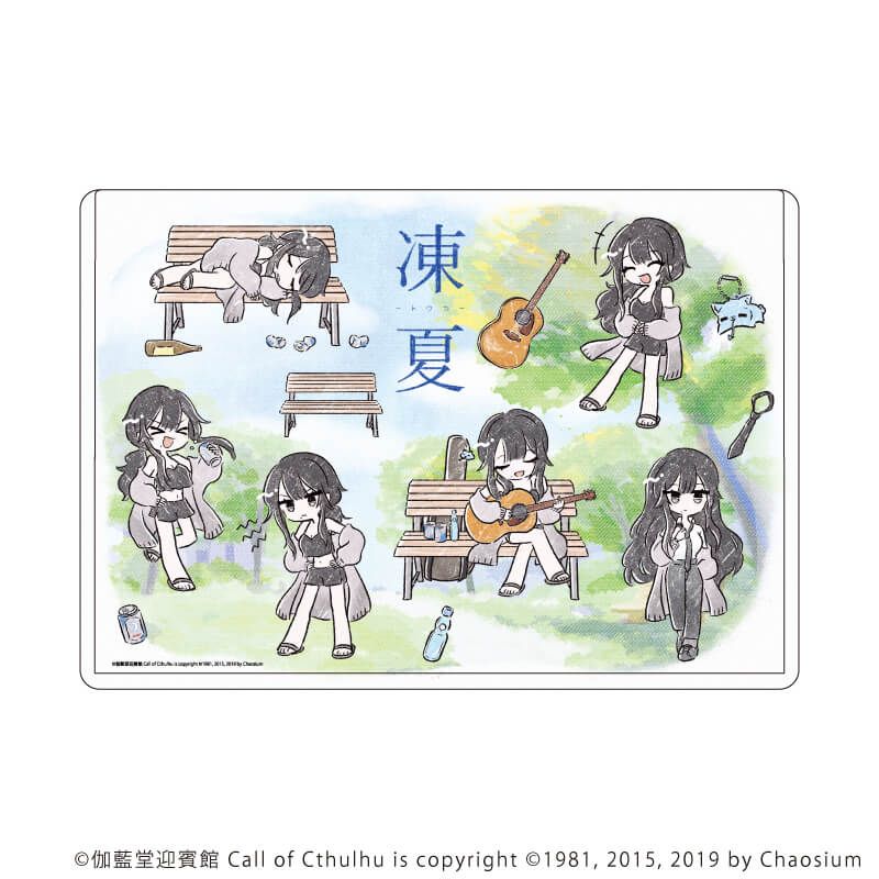 キャラクリアケース「凍夏」02/集合デザイン(グラフアートイラスト)