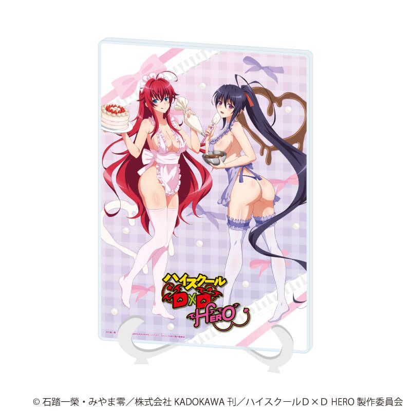 アクリルアートボード(A5サイズ)「ハイスクールD×D HERO」01/リアス・グレモリー＆姫島朱乃 エプロンありVer.(描き下ろしイラスト)