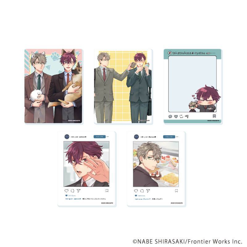 アクリルカード「リラクトコミックス10周年記念フェア」02/俺の上司がエリートなのにヘタレかわいい ブラインド(5種)(既存&描き下ろしイラスト)