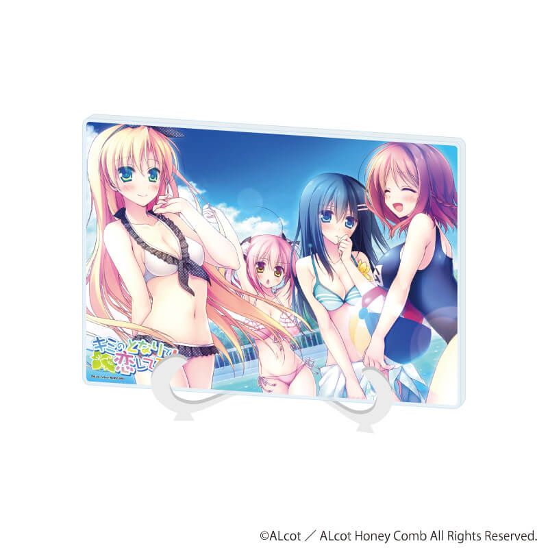 アクリルアートボード(A5サイズ)「ALcot/ALcotハニカムシリーズ」02/キミのとなりで恋してる！(公式イラスト)