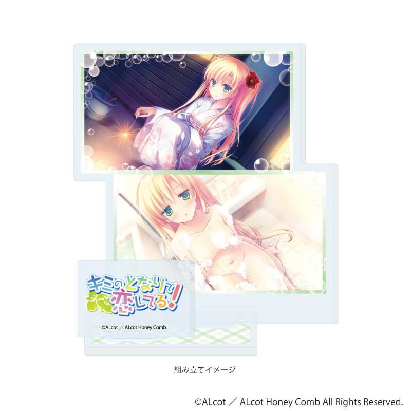 アクリルスタンドプレート「ALcot/ALcotハニカムシリーズ」03/キミのとなりで恋してる！A(公式イラスト)