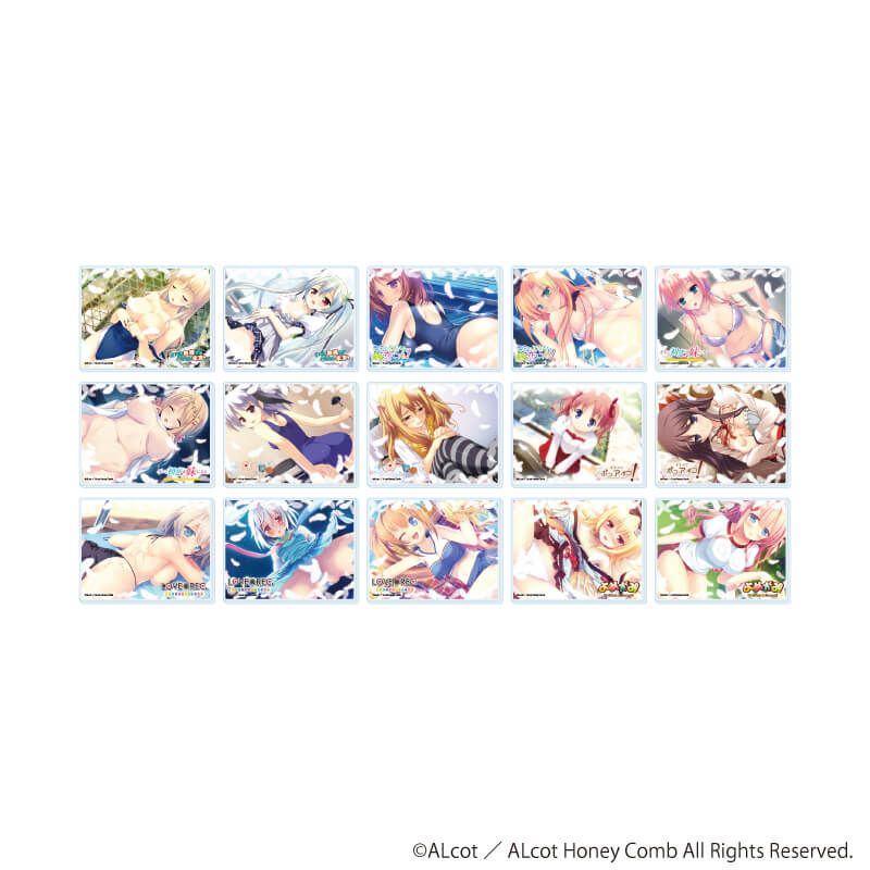 アクリルカード「ALcot/ALcotハニカムシリーズ」01/コンプリートセット(全15種)(公式イラスト)