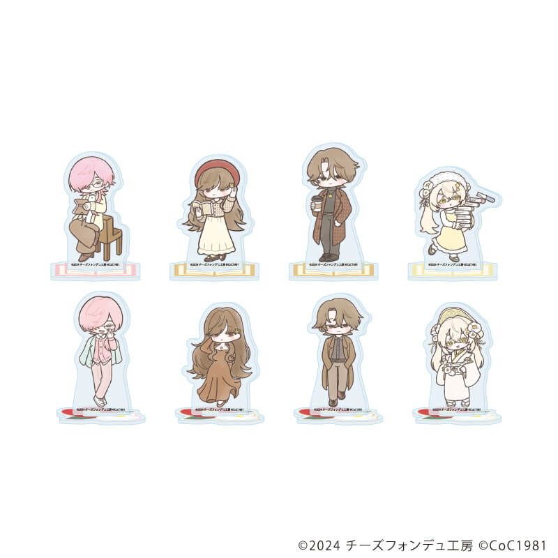 アクリルぷちスタンド「死んでも筆を折るものか」01/ブックカフェ&amp;作中衣装ver. ブラインド(8種)(グラフアートイラスト)