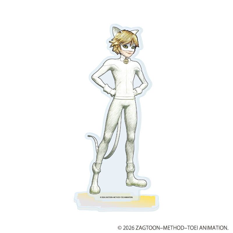 アクリルスタンド「ミラキュラス レディバグ＆シャノワール」05/シャノワール（ウェディング）(グラフアートスケッチイラスト)