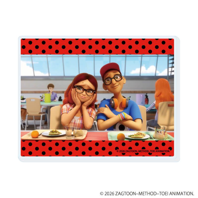 アクリルカード「ミラキュラス レディバグ＆シャノワール」01/ブラインド(10種)(場面写イラスト)