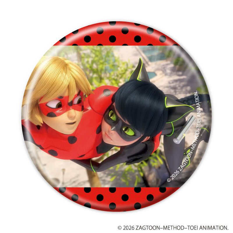 缶バッジ「ミラキュラス レディバグ＆シャノワール」10/ブラインド(10種)(場面写イラスト)