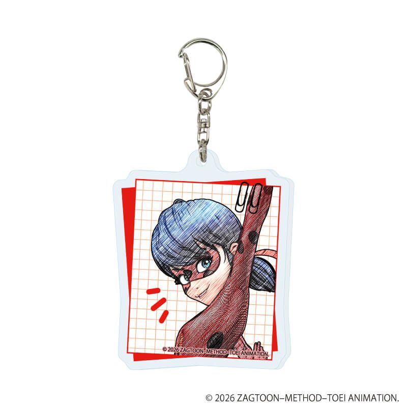 ミラキュラス レディバグ＆シャノワール 非売品 アクリルキーホルダー 2点セット アクリルキーホルダー「ミラキュラス レディバグ＆シャノワール」04