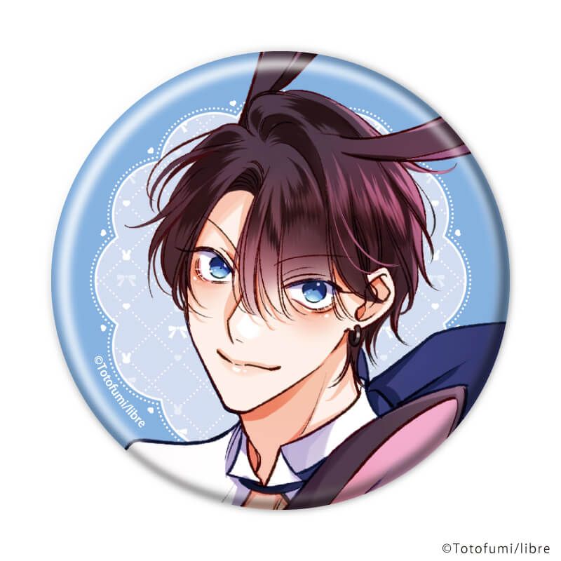 缶バッジ「ととふみ先生」01/「伝説のヤリチンVS鉄壁の尻穴」「絶対初恋プロポーズ」 コンプリートセット(全8種)(公式&描き下ろしイラスト)