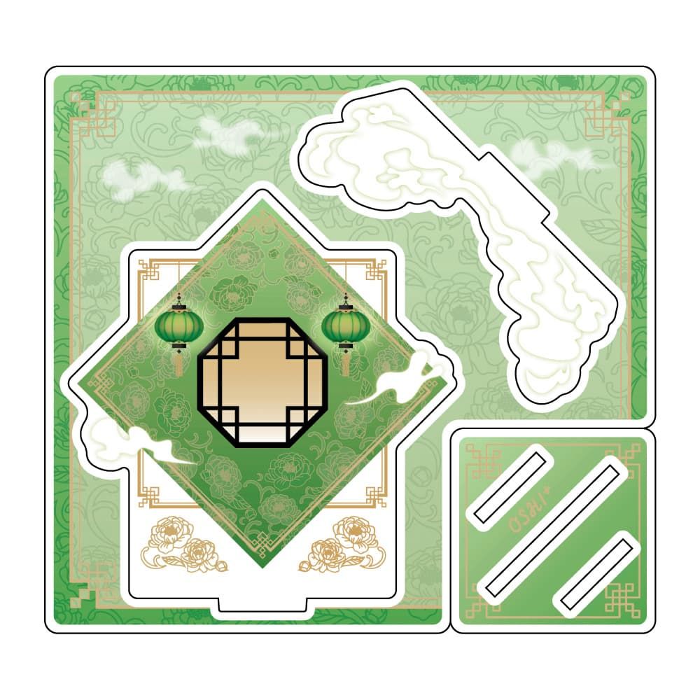 推し活背景ジオラマぷち51/中華風(グリーン)【推し活】