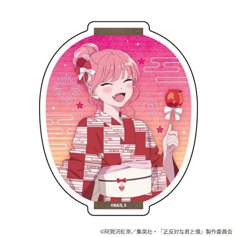 ダイカットステッカー「TVアニメ『正反対な君と僕』」13/鈴木 夏祭りver.(描き下ろしイラスト)