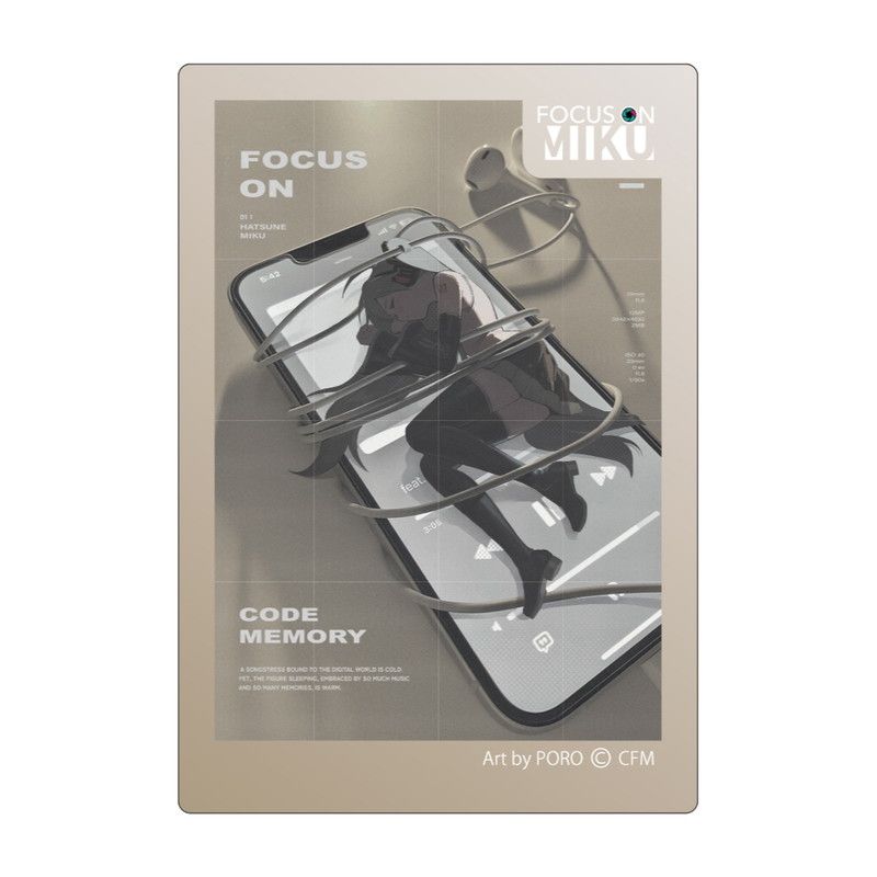 FOCUS ON MIKU ダイカットステッカー PORO