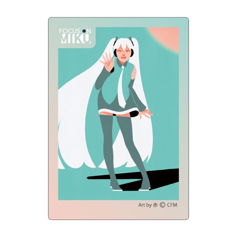 FOCUS ON MIKU ダイカットステッカー 赤