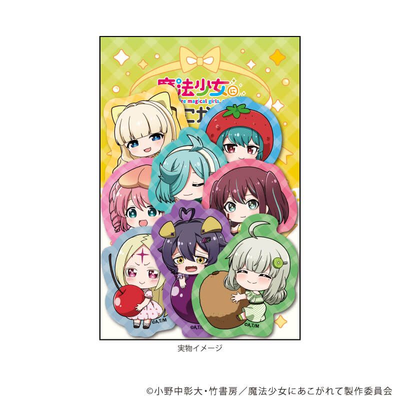 フレークシール(8枚セット)「魔法少女にあこがれて」01/A(ミニキャライラスト)