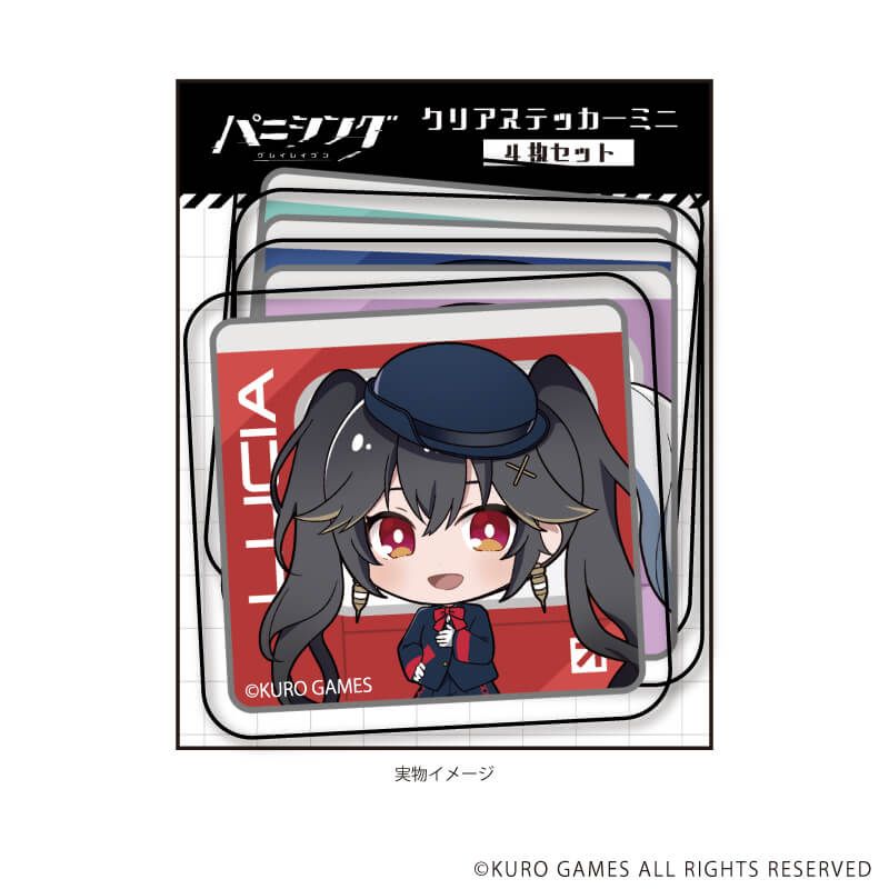 クリアステッカーミニ4種セット「パニシング：グレイレイヴン」01/集合(ミニキャライラスト)