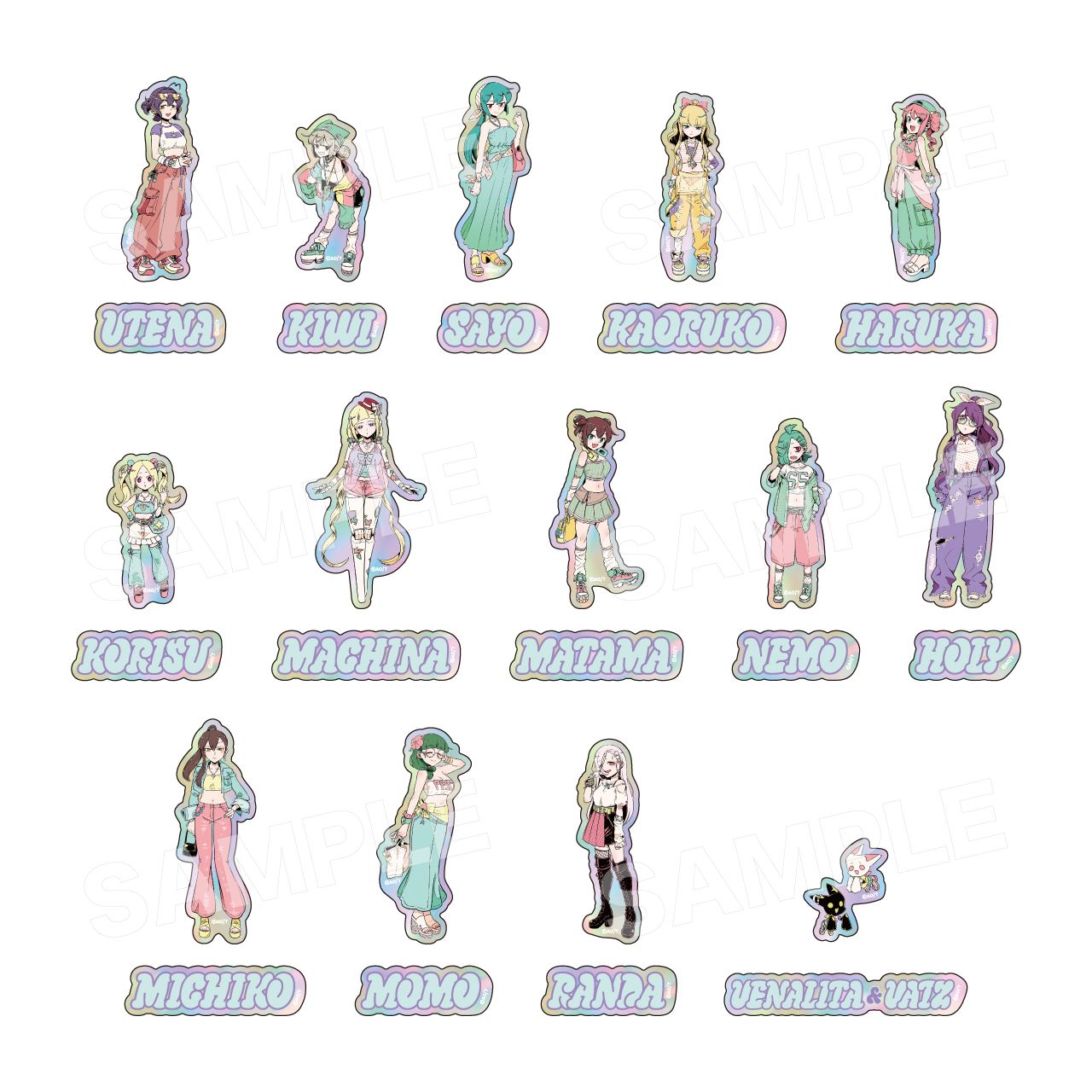 ステッカーのグッズ一覧｜アニメ・キャラクターコラボグッズのECなら