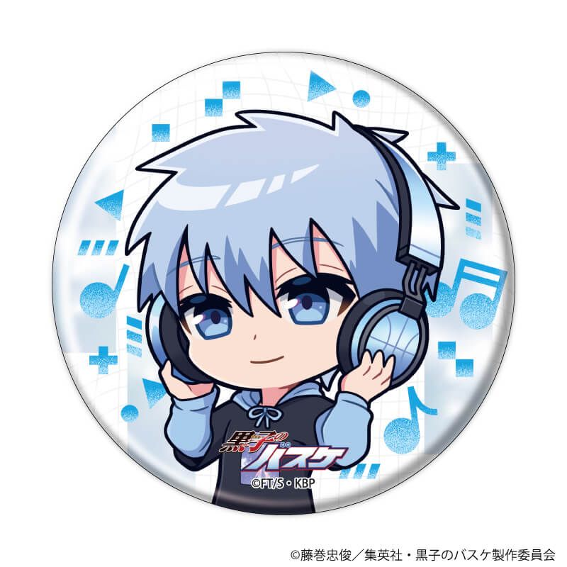 缶バッジ「黒子のバスケ」38/ヘッドフォンver. コンプリートセット(全10種)(ミニキャライラスト)