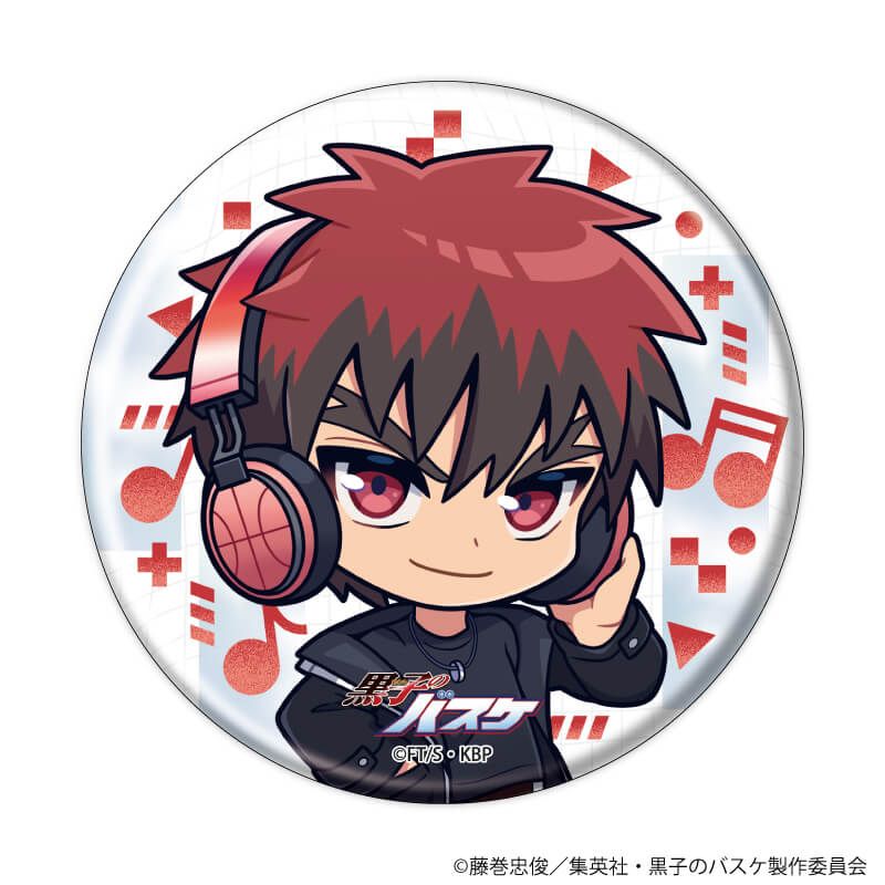 缶バッジ「黒子のバスケ」38/ヘッドフォンver. コンプリートセット(全10種)(ミニキャライラスト)