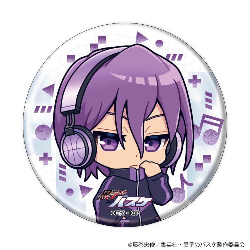 缶バッジ「黒子のバスケ」38/ヘッドフォンver. コンプリートセット(全10種)(ミニキャライラスト)