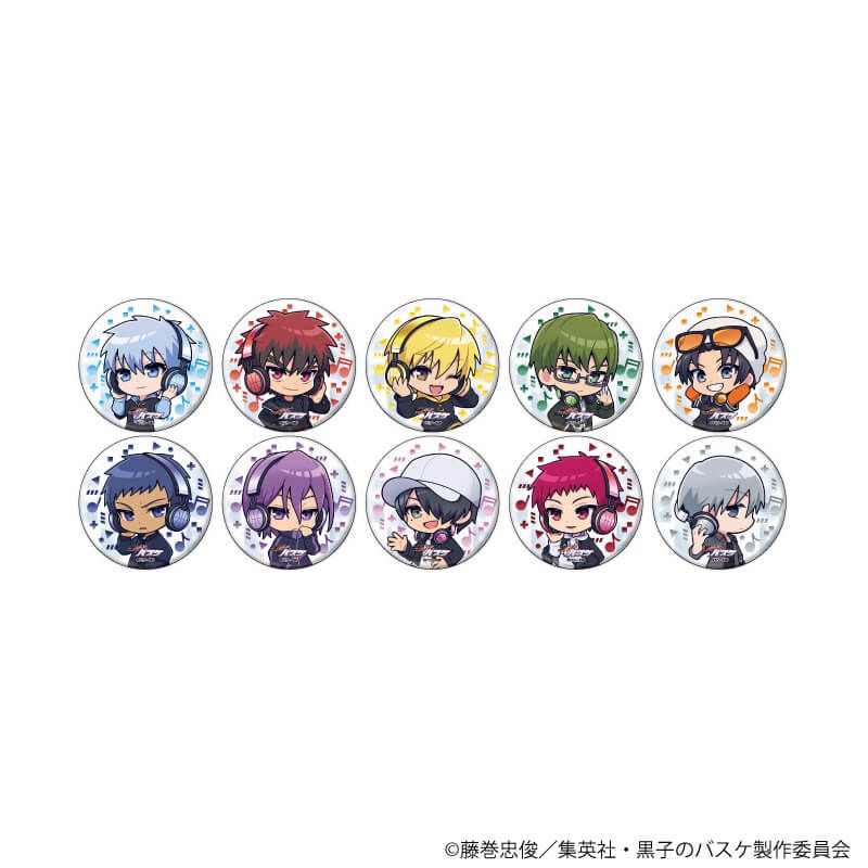 缶バッジ「黒子のバスケ」38/ヘッドフォンver. ブラインド(10種)(ミニキャライラスト)
