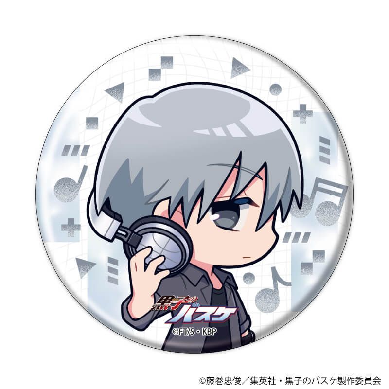 缶バッジ「黒子のバスケ」38/ヘッドフォンver. ブラインド(10種)(ミニキャライラスト)