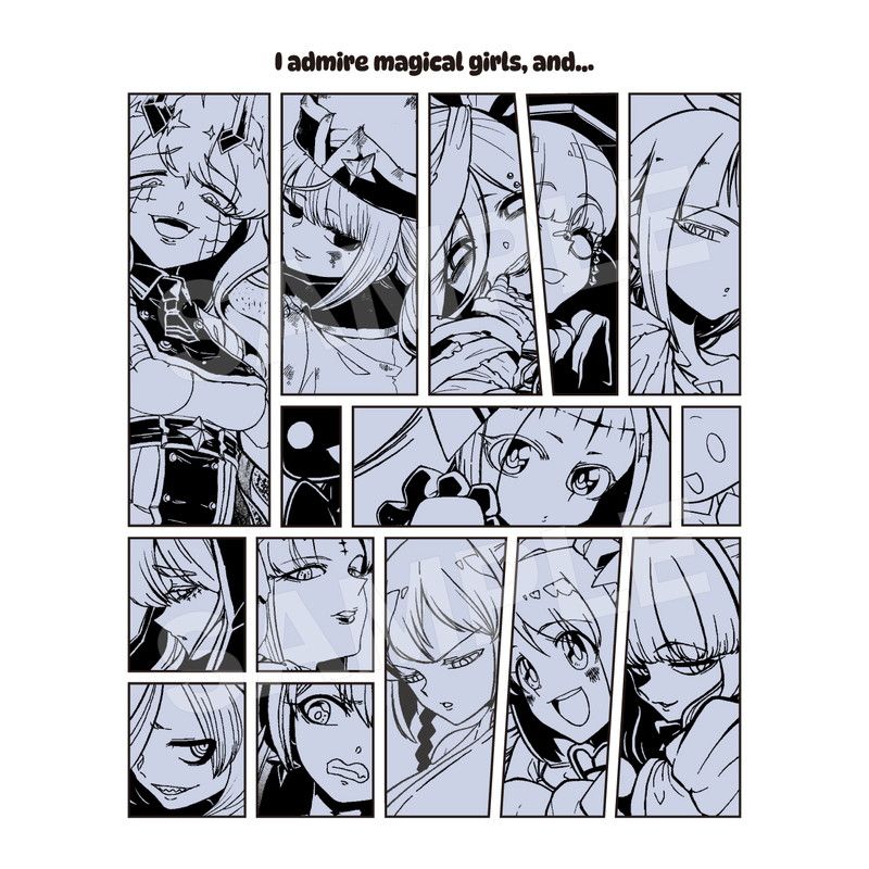 MHAK gals! 応援Tシャツ (M)（魔法少女にあこがれて）