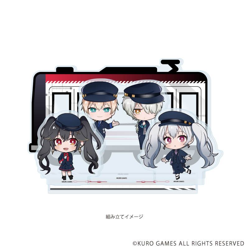 アクリルジオラマ「パニシング：グレイレイヴン」01/集合デザイン(ミニキャライラスト)