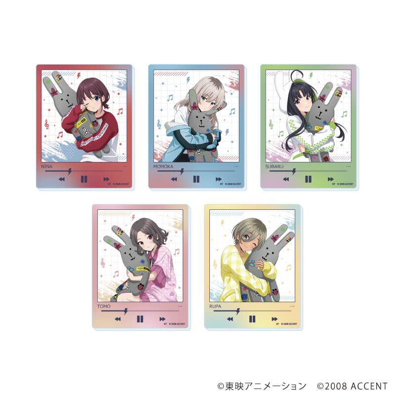 アクリルカード「ガールズバンドクライ×CRAFTHOLIC」01/コンプリートセット(全5種)(描き下ろしイラスト)