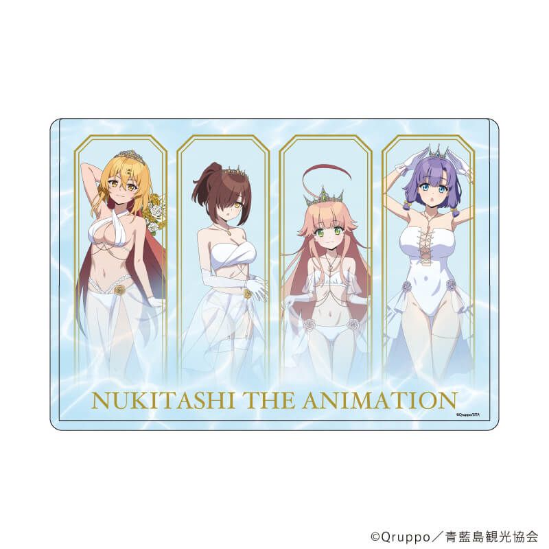 キャラクリアケース「ぬきたし THE ANIMATION」01/水着ウェディングver.(描き下ろしイラスト)