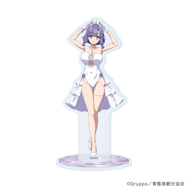 アクリルスタンド「ぬきたし THE ANIMATION」07/畔 美岬 水着ウェディングver.(描き下ろしイラスト)