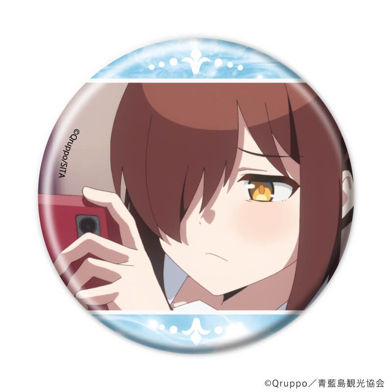 缶バッジ「ぬきたし THE ANIMATION」02/水着ウェディングver. ブラインド(8種)(公式&描き下ろしイラスト)