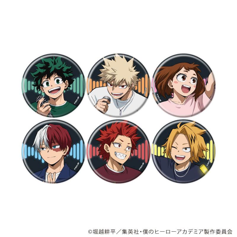 缶バッジ「僕のヒーローアカデミア」01/カラオケパーティーver. コンプリートセット(全6種)(描き下ろし)