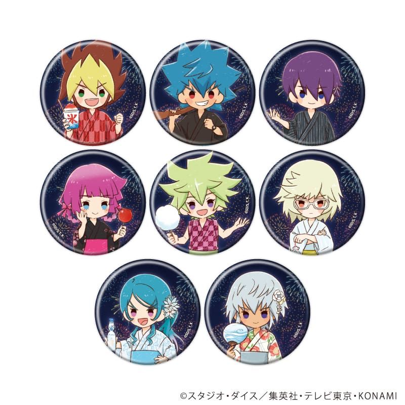 缶バッジ「遊☆戯☆王SEVENS」09/夏祭りver. コンプリートセット(全8種)(グラフアートイラスト)