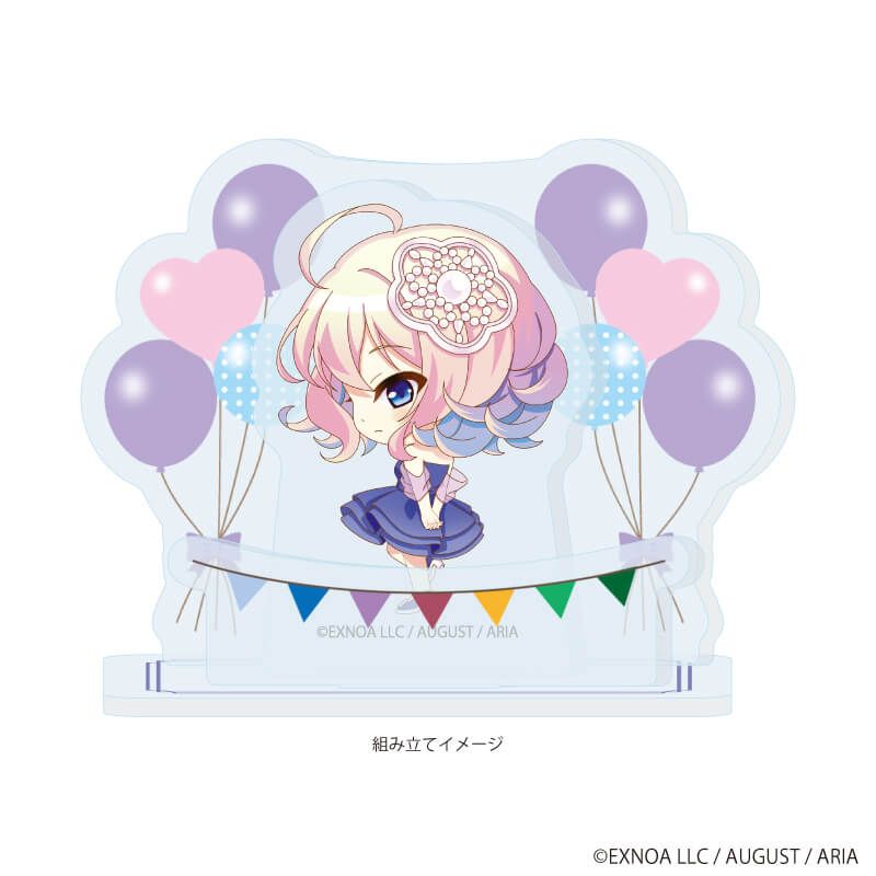 アクリルスタンドプレート「あいりすミスティリア！～少女のつむぐ夢の秘跡～」05/アンジェリーク パーティードレスver.(ミニキャライラスト)