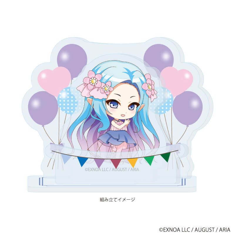 アクリルスタンドプレート「あいりすミスティリア！～少女のつむぐ夢の秘跡～」04/レーナ パーティードレスver.(ミニキャライラスト)