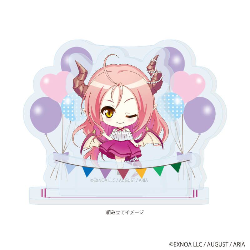アクリルスタンドプレート「あいりすミスティリア！～少女のつむぐ夢の秘跡～」02/シャロン パーティードレスver.(ミニキャライラスト)