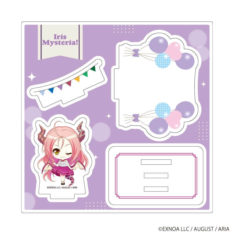 アクリルスタンドプレート「あいりすミスティリア！～少女のつむぐ夢の秘跡～」02/シャロン パーティードレスver.(ミニキャライラスト)