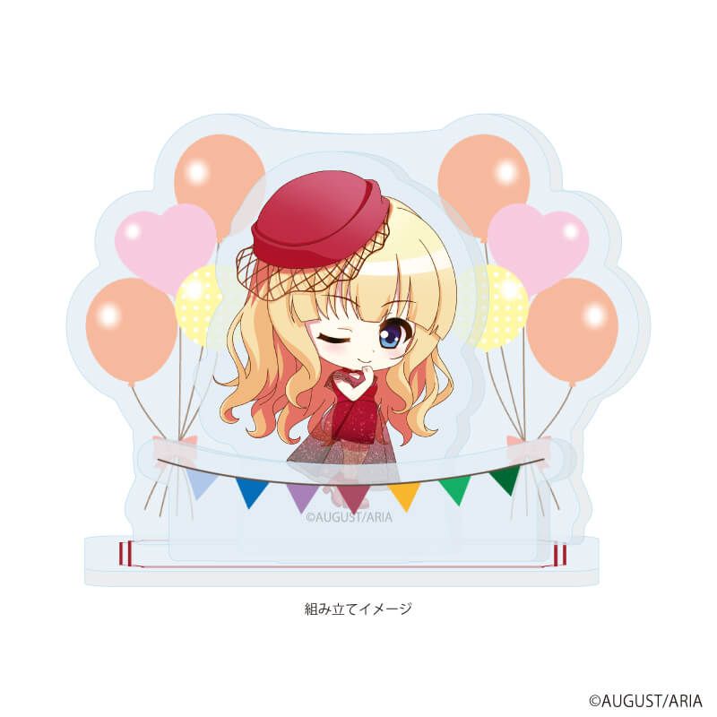 アクリルスタンドプレート「千の刃濤、桃花染の皇姫」05/エルザ・ヴァレンタイン パーティードレスver.(ミニキャライラスト)