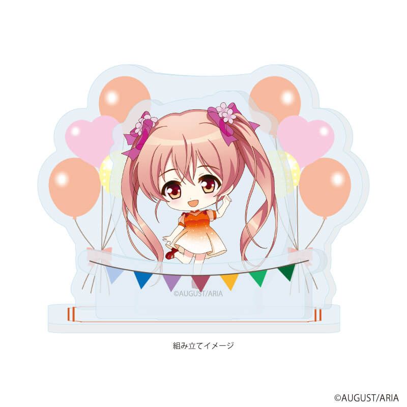 アクリルスタンドプレート「千の刃濤、桃花染の皇姫」03/椎葉 古杜音 パーティードレスver.(ミニキャライラスト)