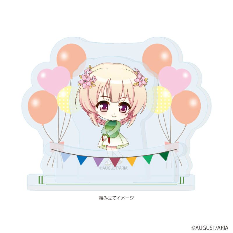 アクリルスタンドプレート「千の刃濤、桃花染の皇姫」02/鴇田 奏海 パーティードレスver.(ミニキャライラスト)