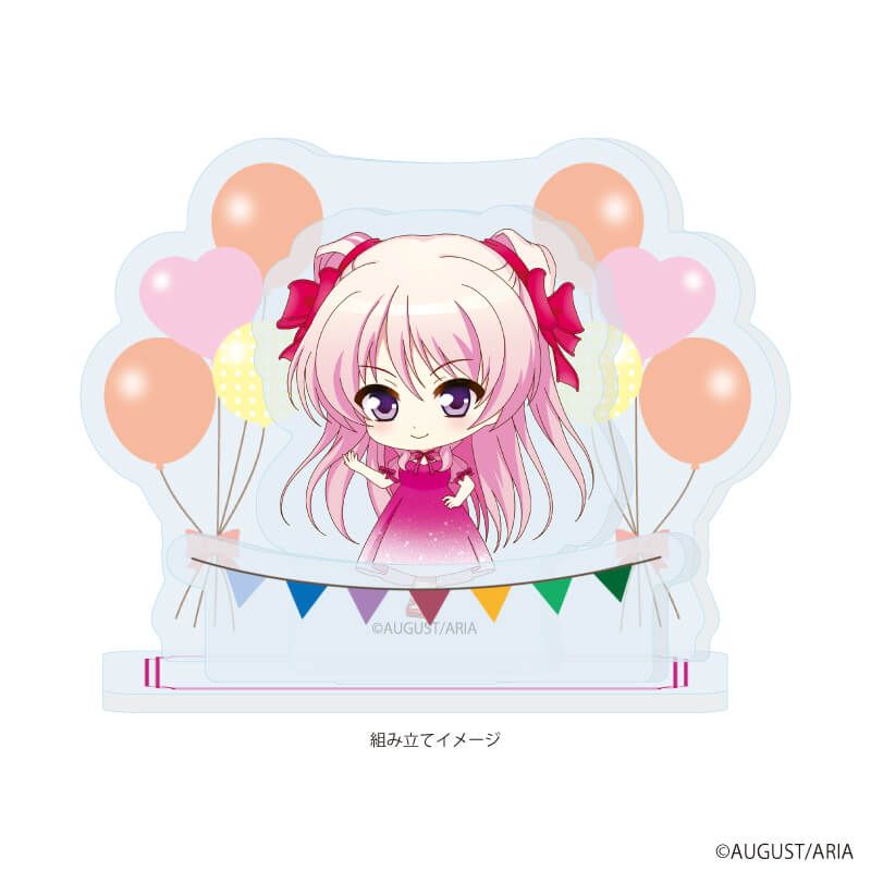 アクリルスタンドプレート「千の刃濤、桃花染の皇姫」01/宮国 朱璃 パーティードレスver.(ミニキャライラスト)