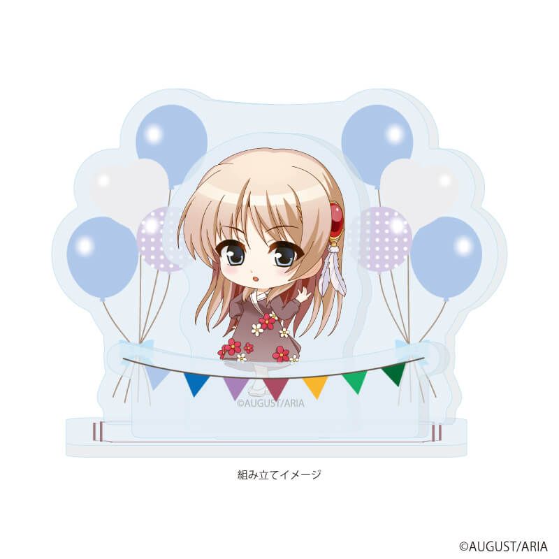 アクリルスタンドプレート「穢翼のユースティア」05/フィオネ・シルヴァリア パーティードレスver.(ミニキャライラスト)
